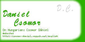 daniel csomor business card